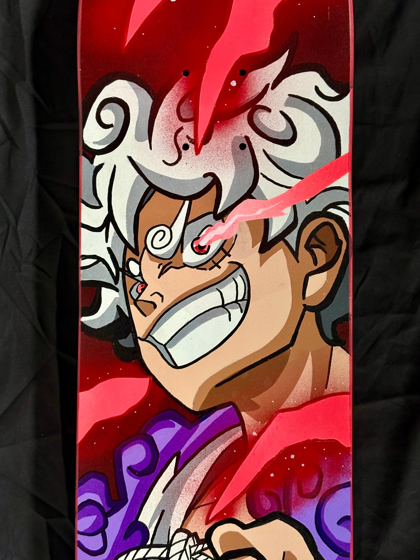 Gear 5 Luffy painted deck