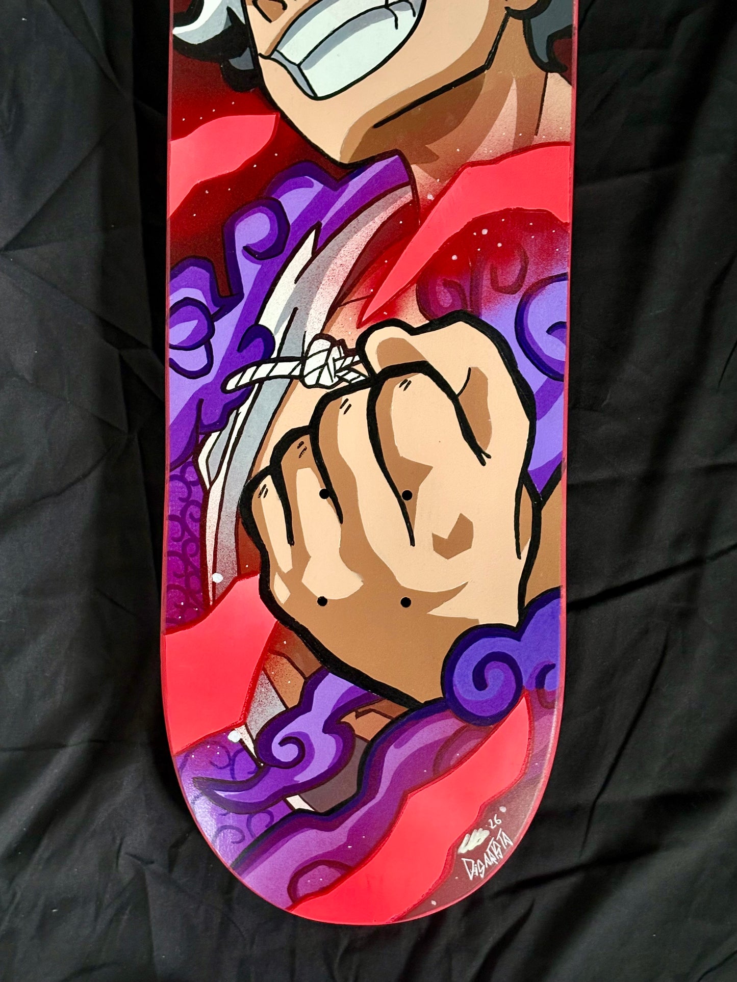 Gear 5 Luffy painted deck