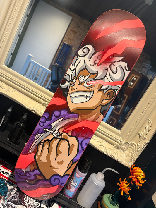 Gear 5 Luffy painted deck