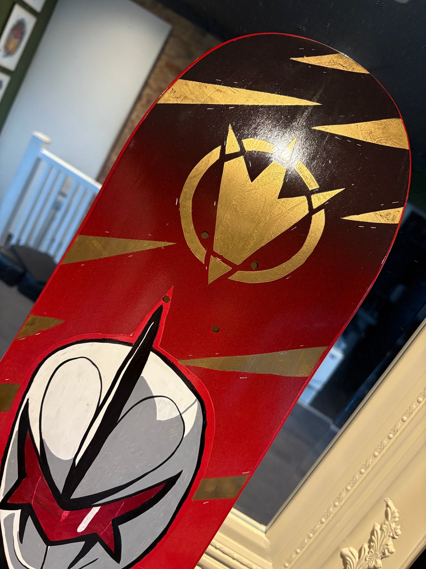 Hand signed White Dino Thunder ranger deck