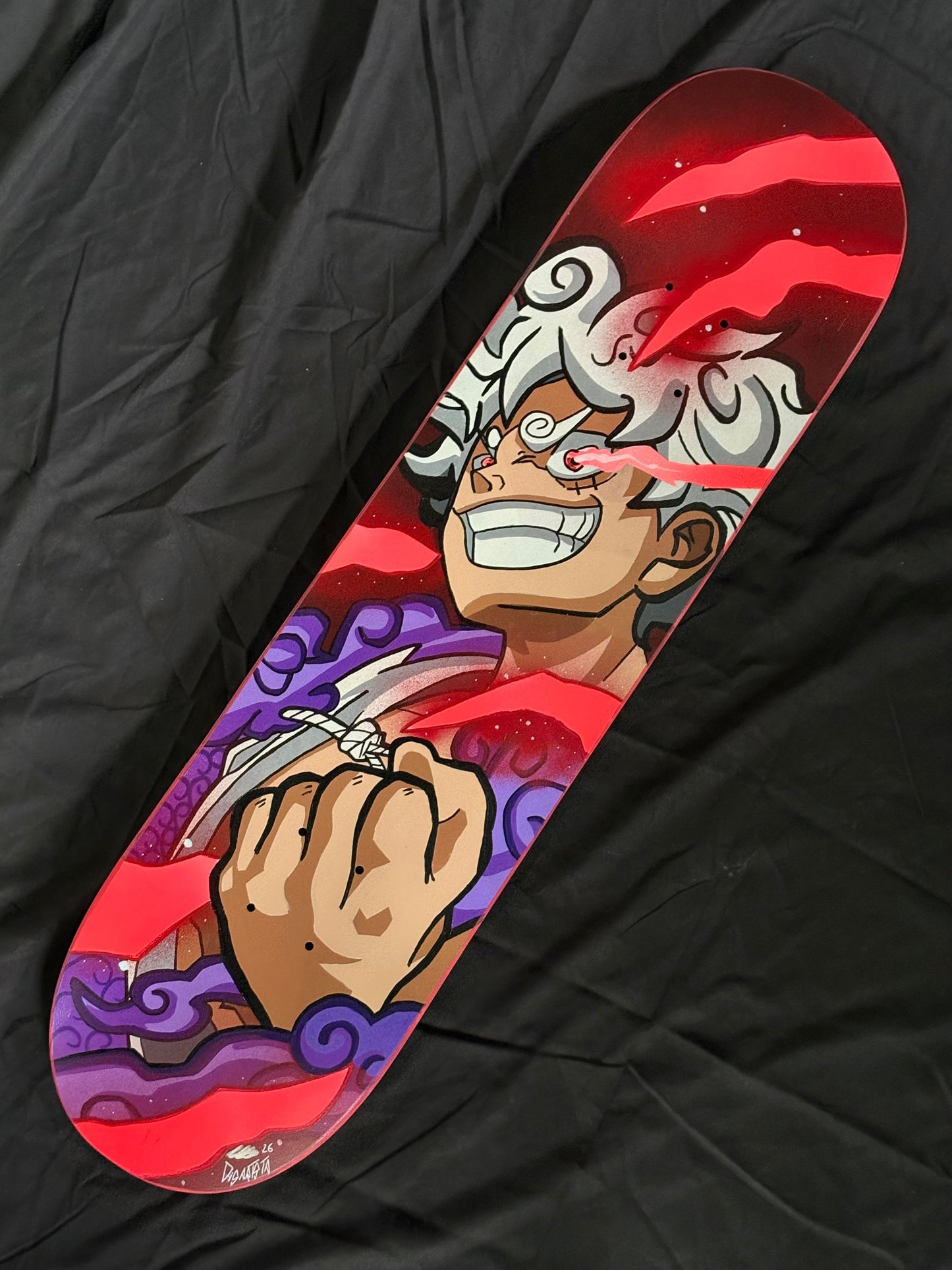 Gear 5 Luffy painted deck