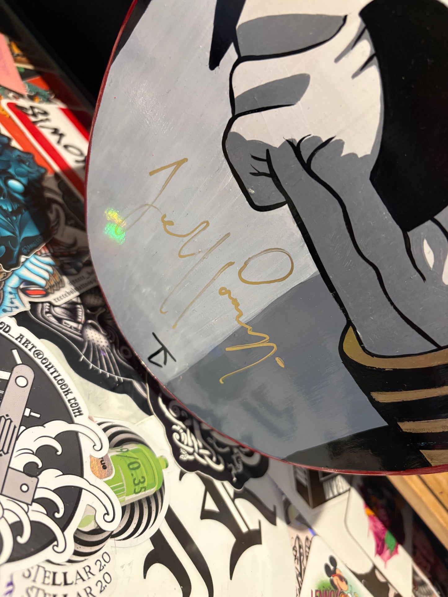 Hand signed White Dino Thunder ranger deck
