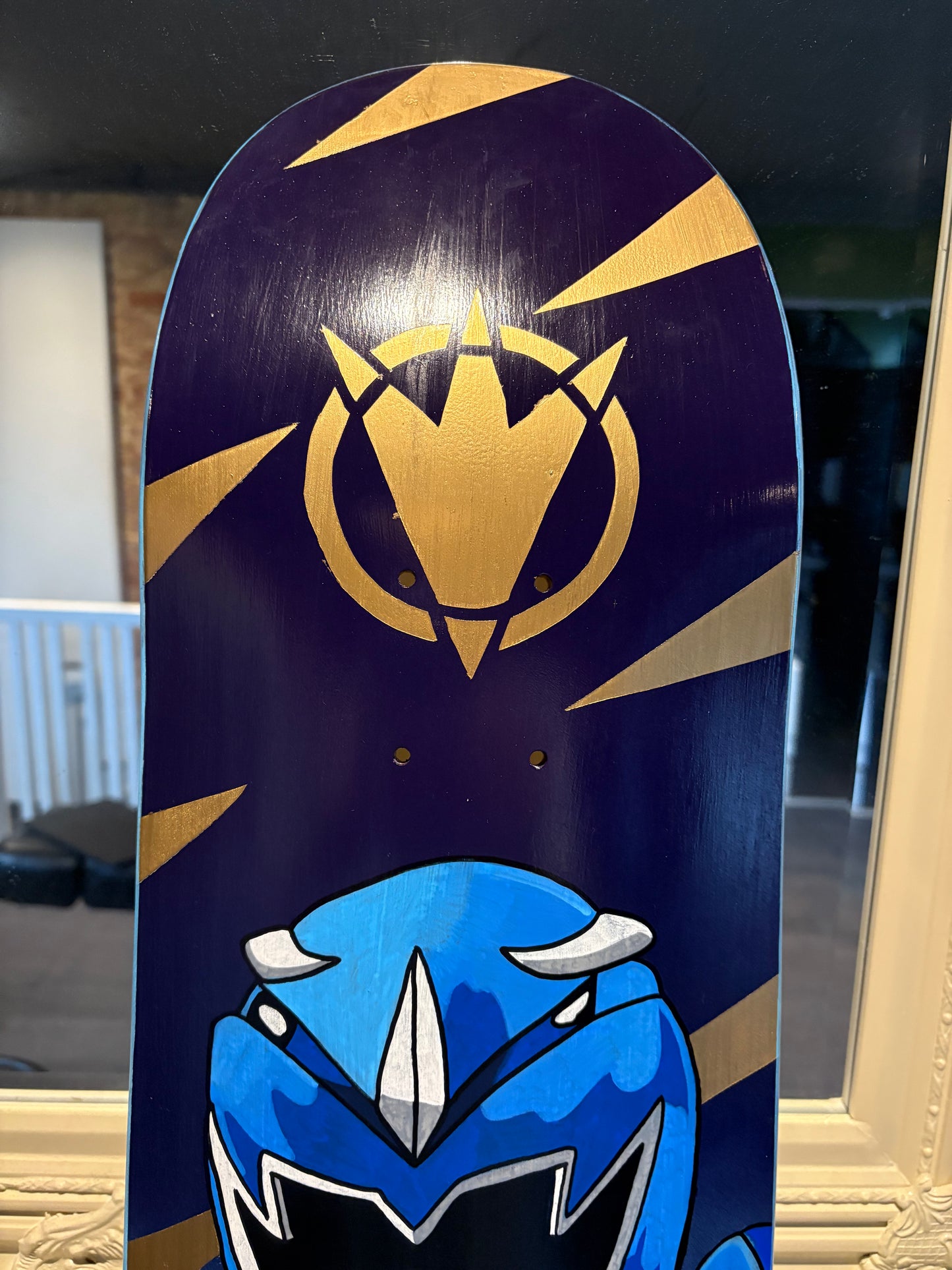 Hand signed Blue Dino Thunder ranger deck