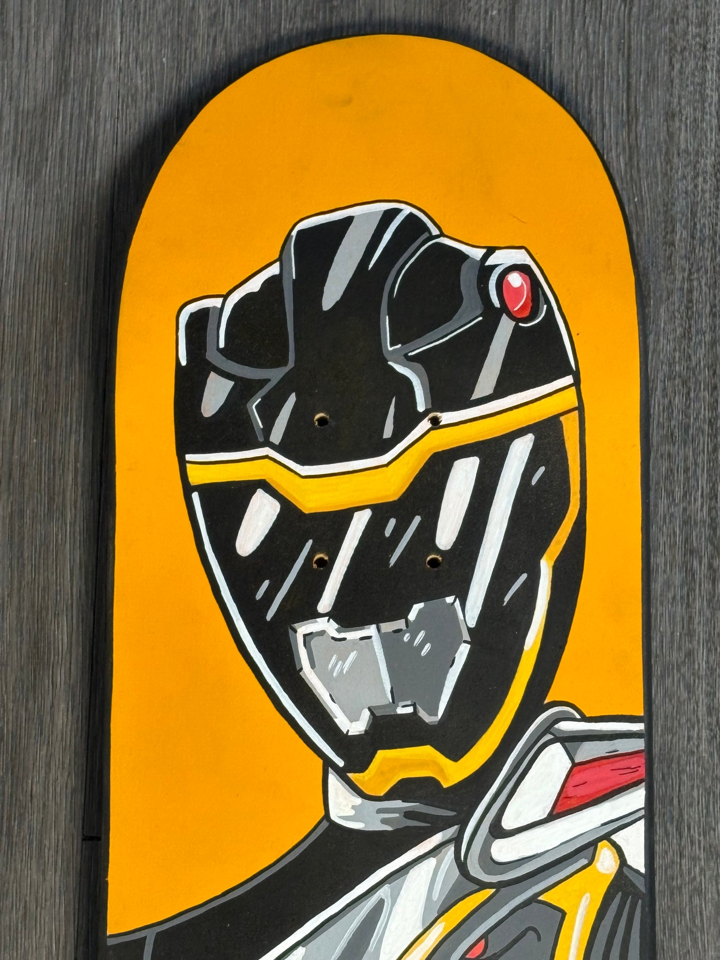 Hand signed Black Dino charge ranger deck 2