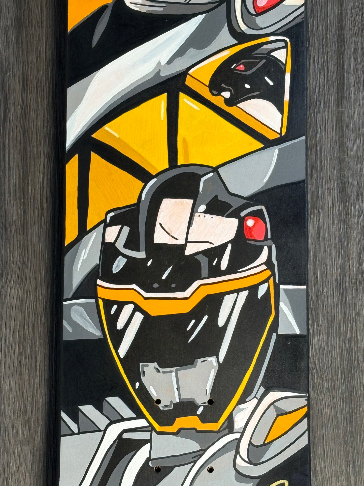 Hand signed Black Dino charge ranger deck