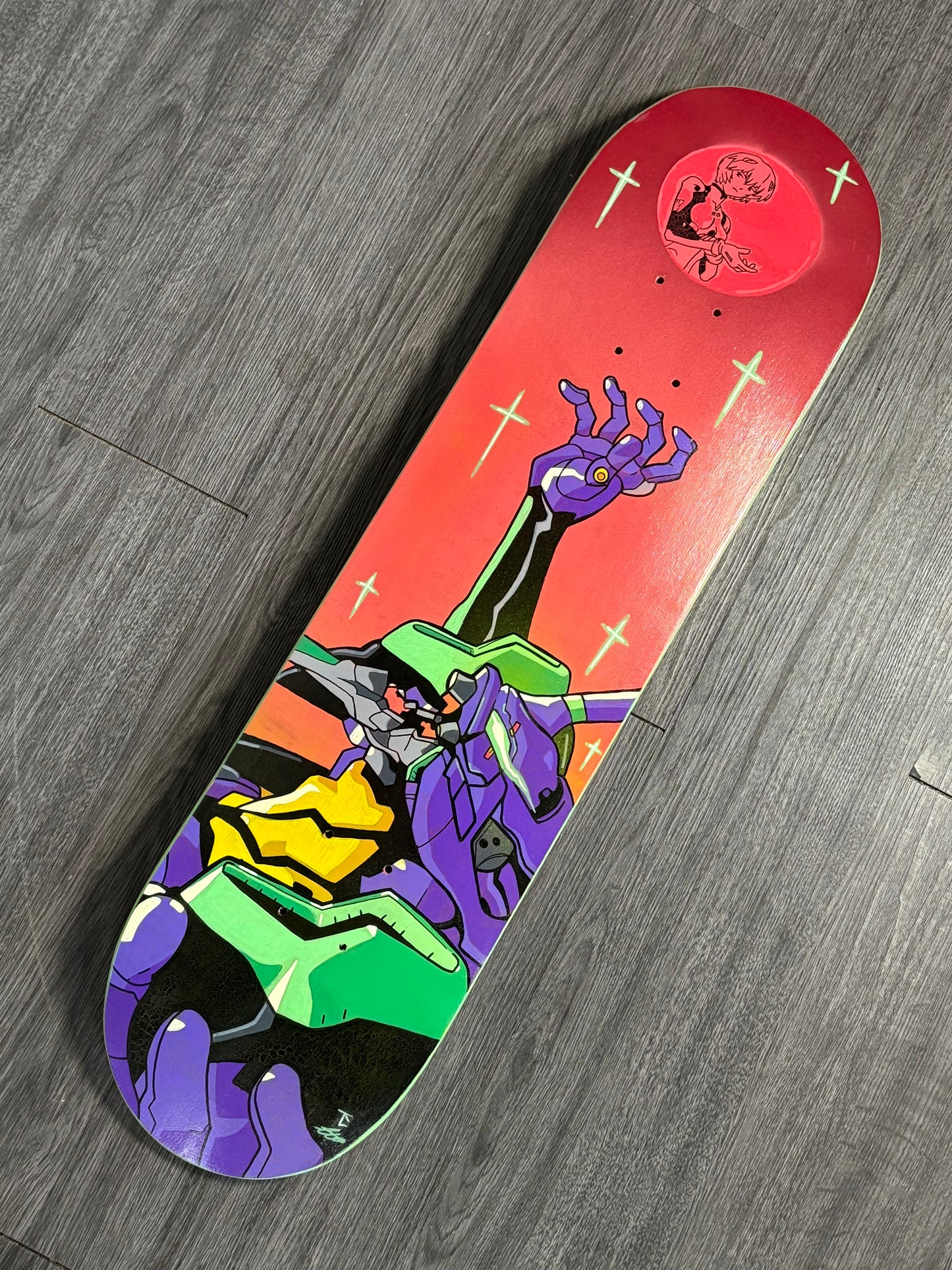 Eva 01 Hand painted deck