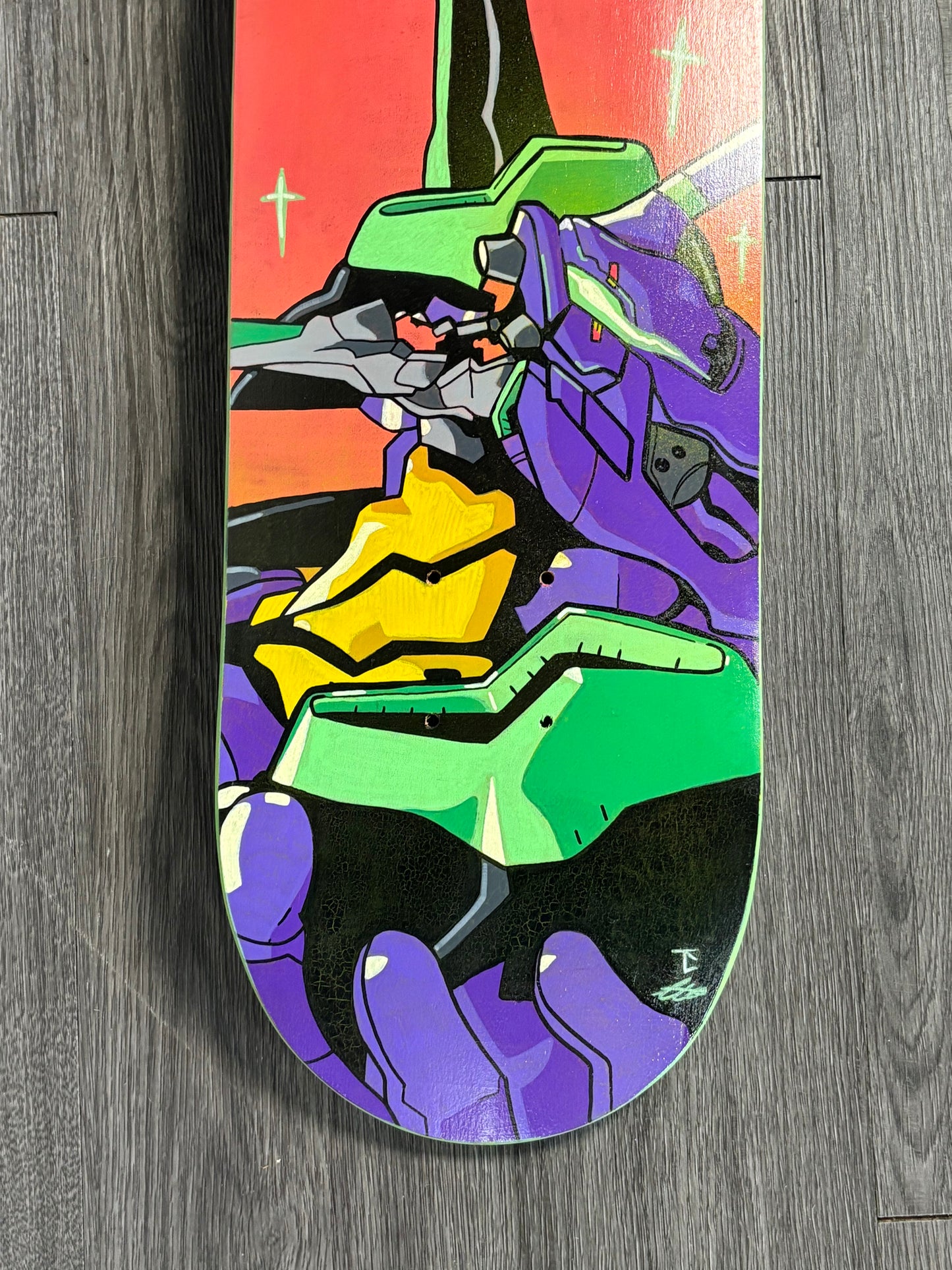 Eva 01 Hand painted deck