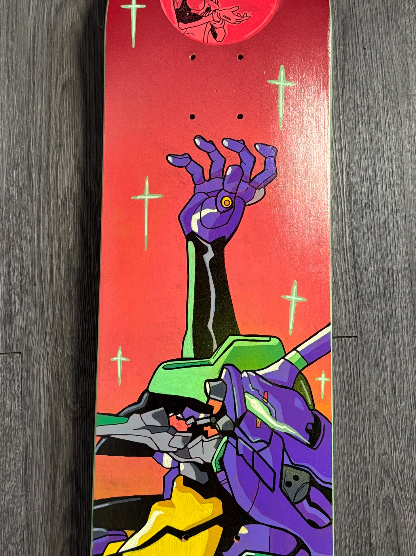 Eva 01 Hand painted deck