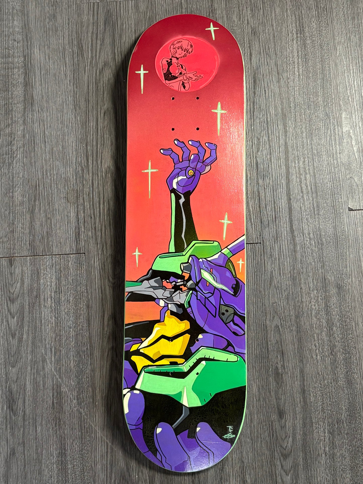 Eva 01 Hand painted deck
